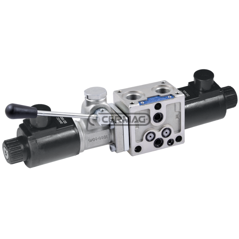 Elemento On-Off con LS y palanca - 12V para centro abierto COMPATIBLE - 84250