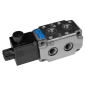 Selector eléctrico de 6 vías bridable serie VS241/F Conexión 3/8" Gas Voltaje 24 V COMPATIBLE - 82015