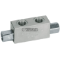 Double acting in line pilot operated block valve Flow rate 50 l/min Connections V1-V2-C1-C2 3/8" COMPATIBLE GAS - 82217