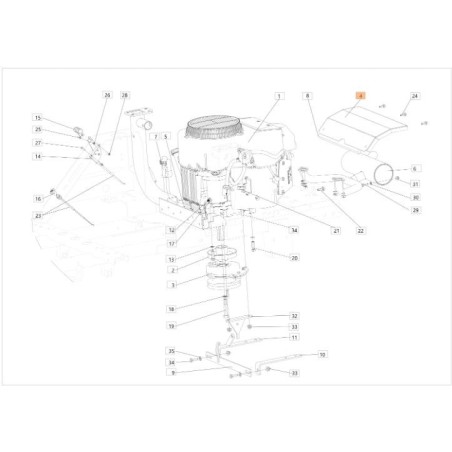 ORIGINAL AUSPUFFABDECKUNG EMAK SGS532085412173R | NewgardenAgri.com