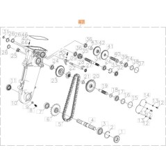 TRANSMISSION KIT FOR ORIGINAL EMAK MOTOR HOE L66151265 | NewgardenAgri.com