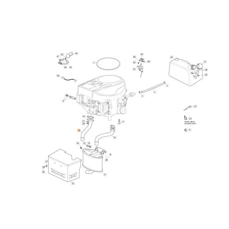 CONECTOR DE ESCAPE ORIGINAL EMAK DERECHO G118738278E0R