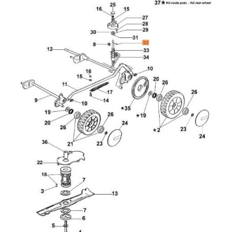 ORIGINAL EMAK ROLLER 3033009R | NewgardenAgri.com