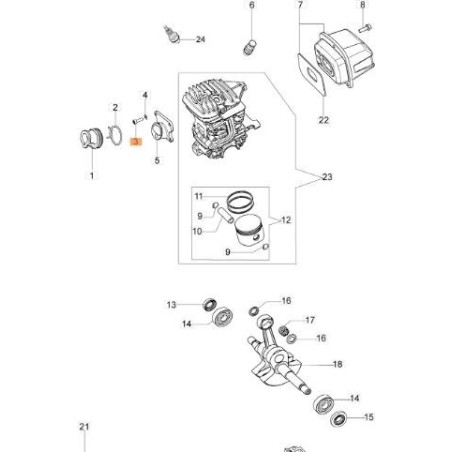 VIS EMAK ORIGINALE 3891010R | NewgardenAgri.com
