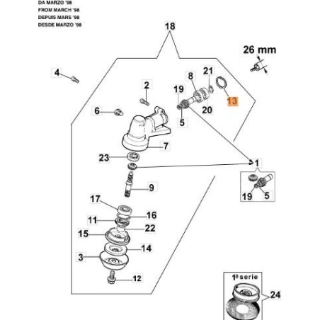 BAGUE EMAK ORIGINALE 3025018R | NewgardenAgri.com