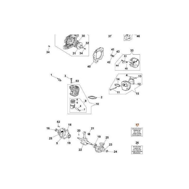 ORIGINAL EMAK GASKET KIT 094600414