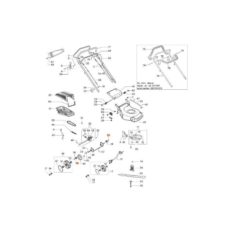 ORIGINAL EMAK BUSHING 66070435R