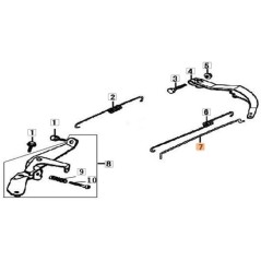 ORIGINAL EMAK THROTTLE ROD L66152156 | NewgardenAgri.com