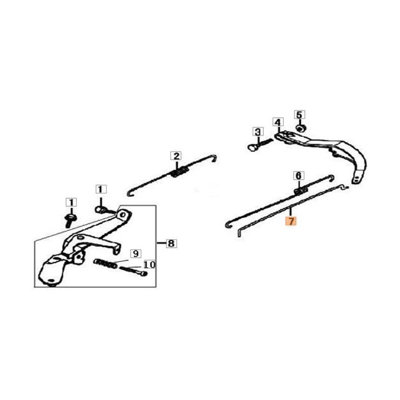 TIGE D'ACCÉLÉRATEUR D'ORIGINE EMAK L66152156