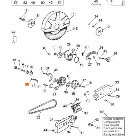 TORNILLO EMAK ORIGINAL 3906016R | NewgardenAgri.com