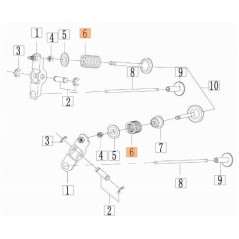 RESSORT DE SOUPAPE EMAK ORIGINAL L66152634 | NewgardenAgri.com