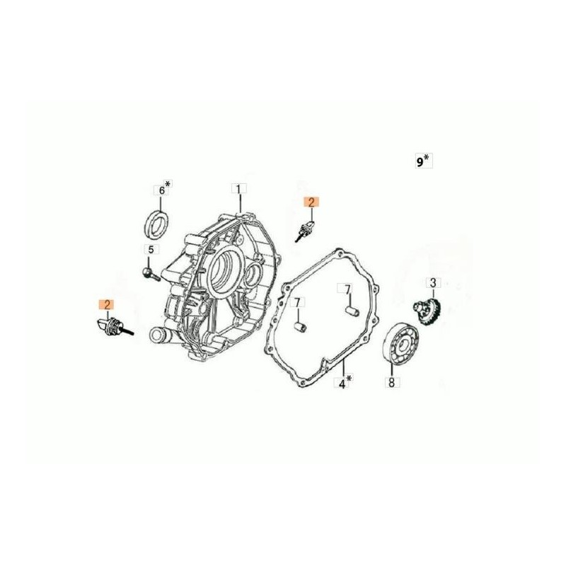 BOUCHON D'HUILE D'ORIGINE EMAK L66151854