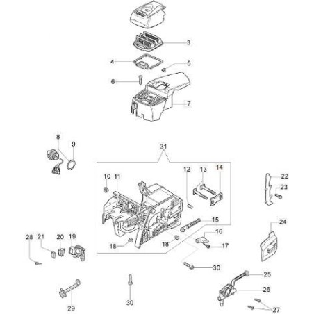 SHEET METAL FOR BAR FIXING BOLTS ORIGINAL EMAK 50070211 | NewgardenAgri.com