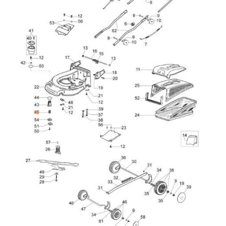 Original OLEOMAC MAX48PAL MAX44TK lawnmower screw 66060039AR | NewgardenAgri.com