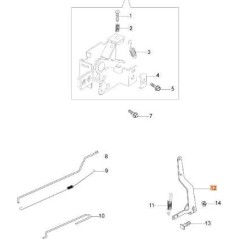 LEVIER DE COMMANDE EMAK ORIGINAL L66150447 | NewgardenAgri.com