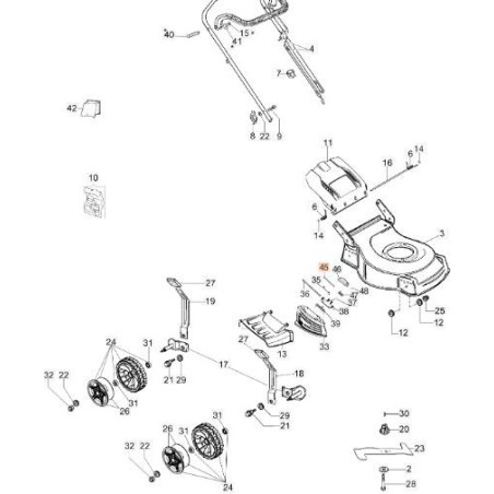 Schließstift Seitentür LR L.65 ORIGINAL EMAK 66070836R | NewgardenAgri.com