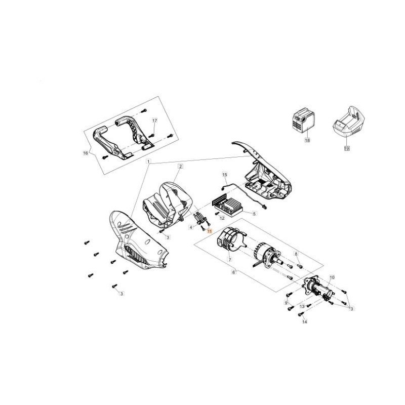 VIS TCTCR AF 4X14 UNI 9707 ZNB (POINTE ÉGALE TYPE B) ORIGINALE EMAK 3960102R