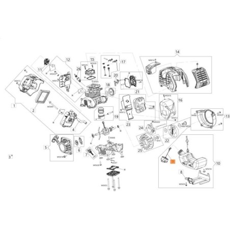 BOUCHON DE RÉSERVOIR ORIGINAL EMAK GZ000164R | NewgardenAgri.com
