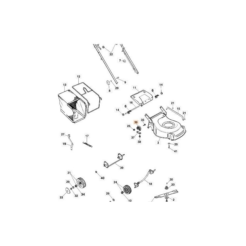ORIGINAL EMAK AXLE SUPPORT 66110781R