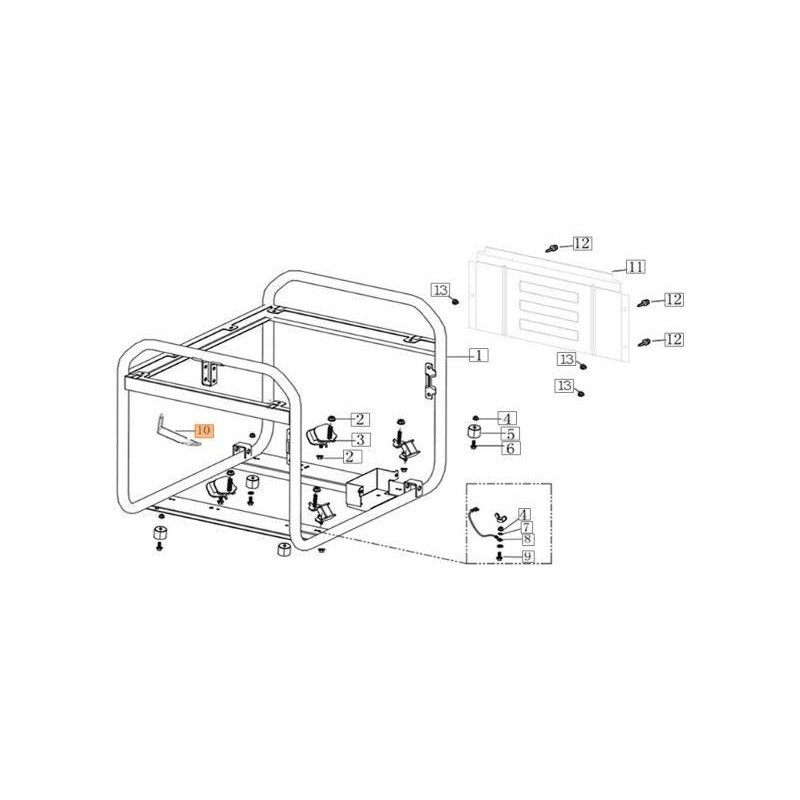 SOPORTE DE FILTRO DE AIRE EMAK ORIGINAL L66152208