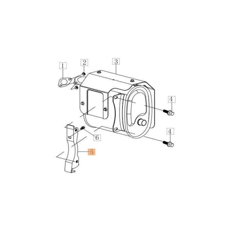 ORIGINAL EMAK MUFFLER SUPPORT L66152172