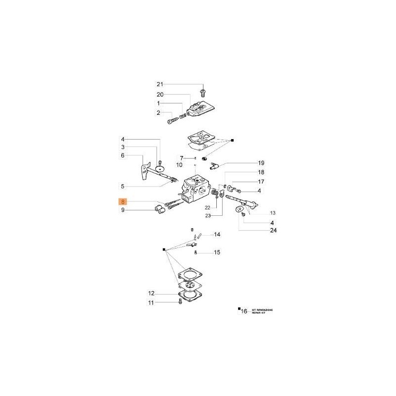 VITE DI REGISTRO 102-3345 CARBURAT. ORIGINALE EMAK 2318893