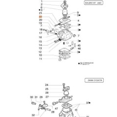 VIS DE RÉGLAGE DE L'ACCÉLÉRATEUR ACCEL. 96-369 CARBURATEUR EMAK ORIGINAL 074000240 | NewgardenAgri.com