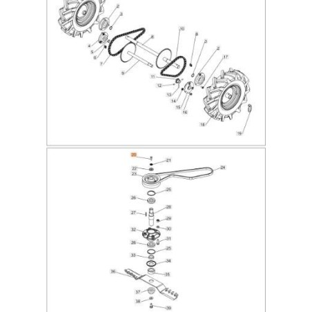 ORIGINAL SCREW EMAK PB0300090801 | NewgardenAgri.com
