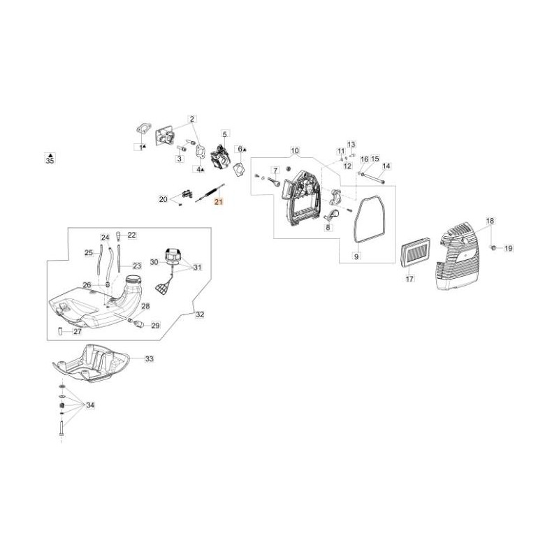 ORIGINAL EMAK THROTTLE CABLE 61350221
