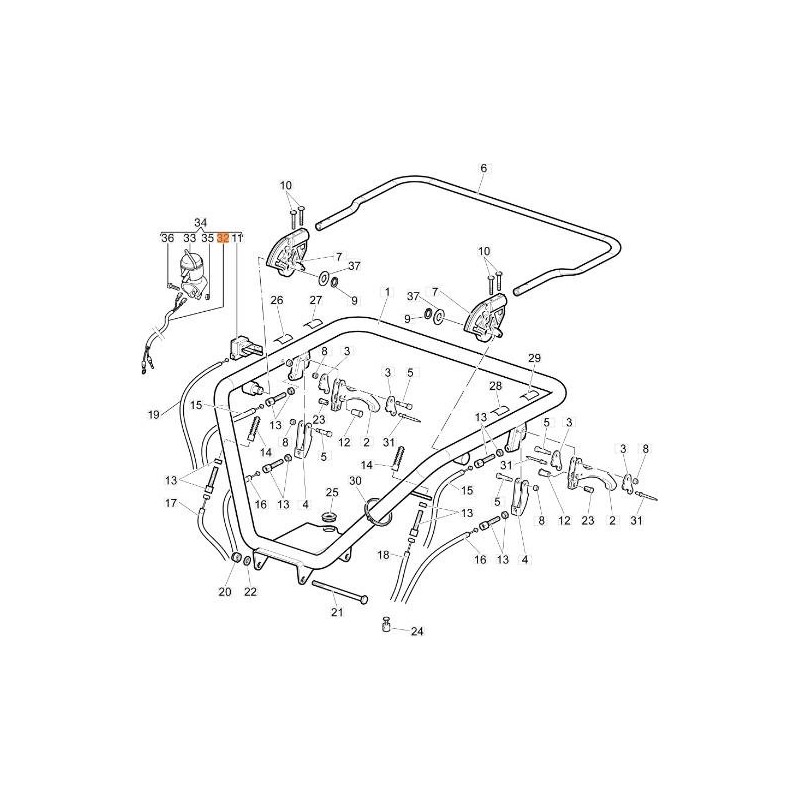 CABLE DE PARADA DE MOTOR EMAK ORIGINAL 68720082