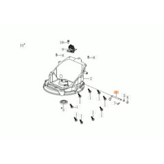 GOVERNOR SHAFT (ENGINE PART) ORIGINAL EMAK L66151538 | NewgardenAgri.com