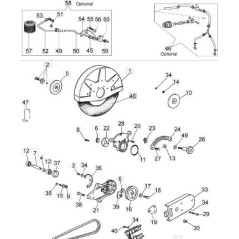 KIT ROND.FISS.DISCO C/VITE+FERMO (VITE TE M8X25) ORIGINALE EMAK 52010177 | NewgardenAgri.com