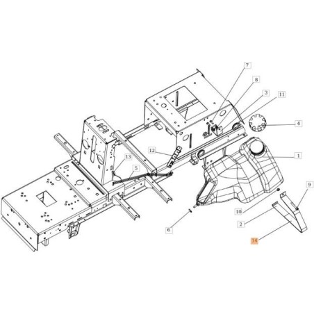 ORIGINAL EMAK TANK BEFESTIGUNG TANK GÜRTEL SGN273192018R | NewgardenAgri.com