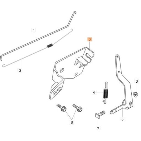 LEVA COMPLETA ORIGINALE EMAK L66150733 | NewgardenAgri.com