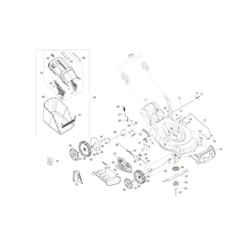 VENTILADOR DE MOTOR ORIGINAL EMAK 54350060R (56 V)