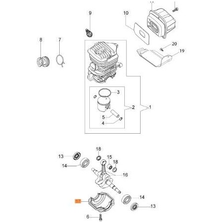 ORIGINAL ZYLINDERABDECKUNG EMAK 50240016R | NewgardenAgri.com