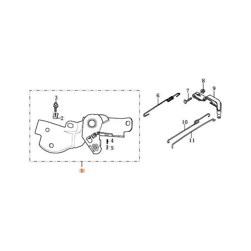LEVA COMPLETA ORIGINALE EMAK L66150377