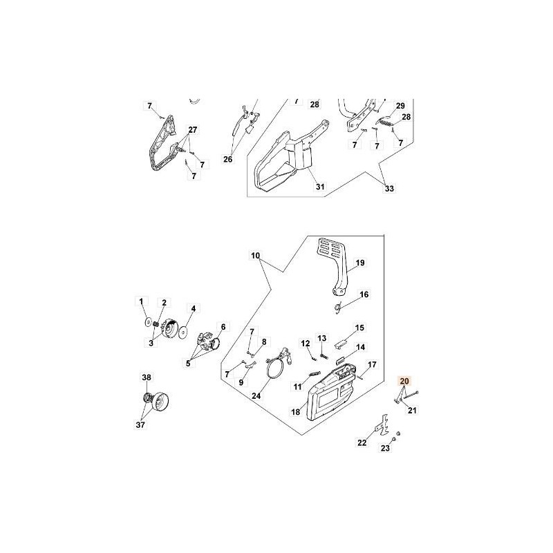 TORNILLO TENSOR DE CADENA EMAK ORIGINAL 50012026