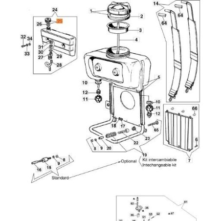 BOUCHON DE RÉSERVOIR EMAK ORIGINAL 300000022R | NewgardenAgri.com