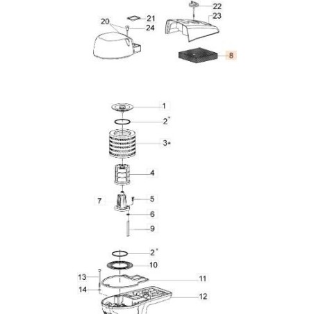 FILTRO ARIA ORIGINALE EMAK 52020270R | NewgardenAgri.com
