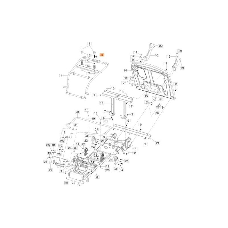 VITE TE FLANG.ZIGR. 8.8 M10X20 DIN 6921 ZNB (C.10) ORIGINALE EMAK 3933041R