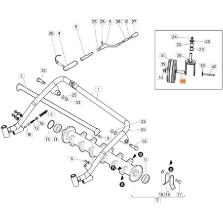 ENTRETOISE ORIGINALE EMAK 68240100 | NewgardenAgri.com