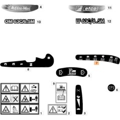 ÉTIQUETTE EMAK ORIGINALE G114358417E0 | NewgardenAgri.com