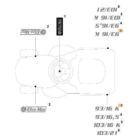 ÉTIQUETTE EMAK ORIGINALE G114371149E0 | NewgardenAgri.com