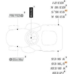 ÉTIQUETTE ORIGINALE EMAK G114371150E0 | NewgardenAgri.com