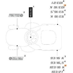 ÉTIQUETTE EMAK ORIGINALE G114371151E0 | NewgardenAgri.com