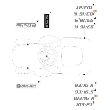 ÉTIQUETTE EMAK ORIGINALE G114371151E0 | NewgardenAgri.com