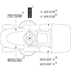 ÉTIQUETTE ORIGINALE EMAK G114371153E0 | NewgardenAgri.com