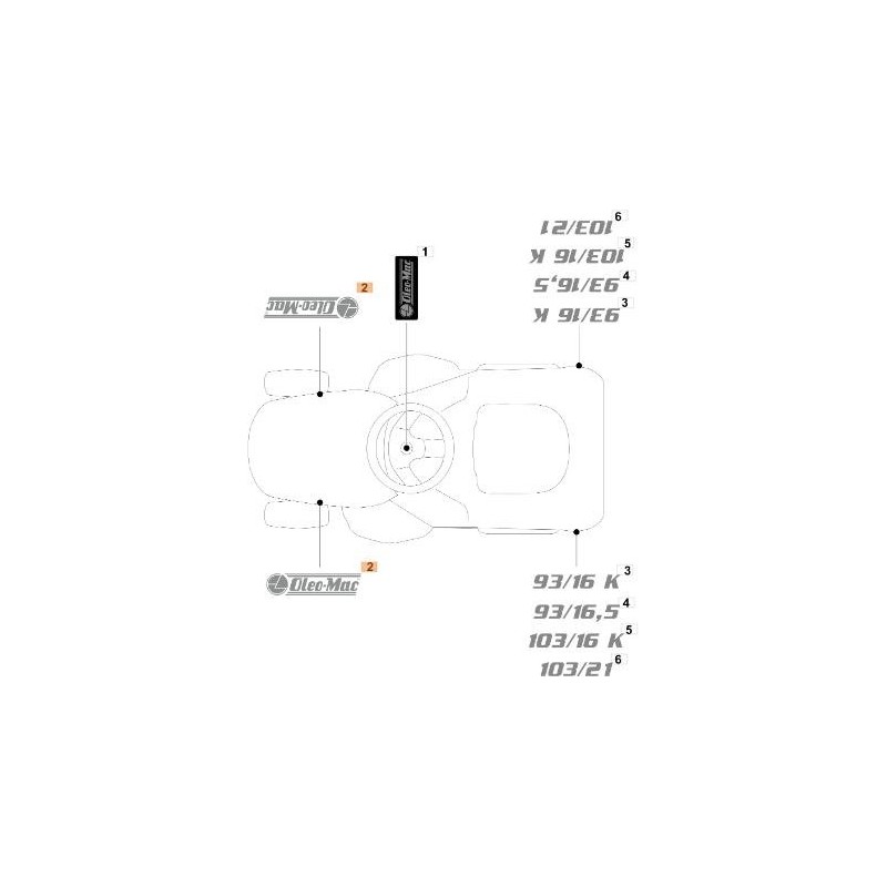 ETIQUETA ORIGINAL EMAK G114371146E0