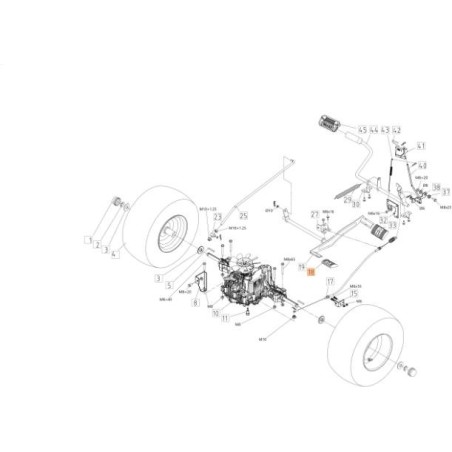 CUBIERTA DE SOPORTE TRASERO EMAK ORIGINAL TS000245R | NewgardenAgri.com